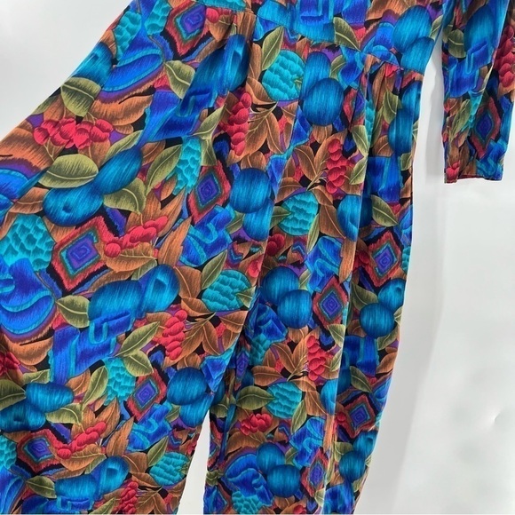 Vintage 80’s floral wide leg jumpsuit size m - Picture 2 of 5